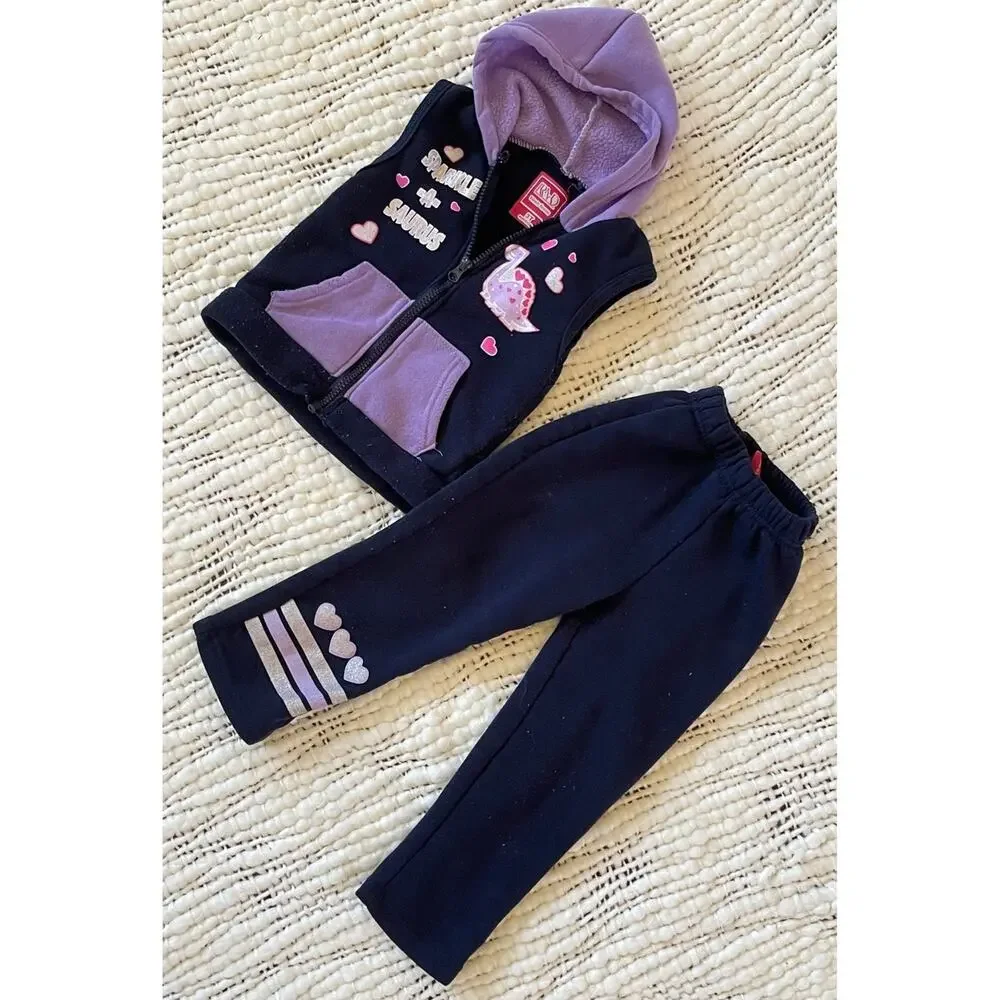 Kids 2 Piece Set Girls Outfit Size 3T Pants Vest